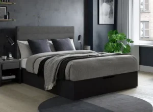 Grey Charcoal Ottoman Bed